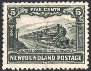 Newfoundland SC#167 5¢ Express Train (1929) MLH