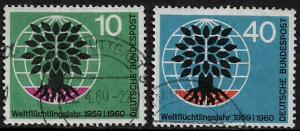 Germany #807-8 Used Set - World Refugee Year