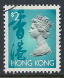 Hong Kong  SG 712ap  2 phosphor bands  QE II Definitive  1996 Used    see scan 