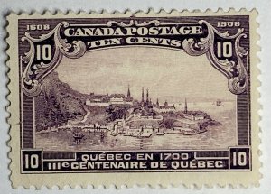 CANADA 1908 #101 Quebec Tercentenary Issue - MNG (CV 100$ +)