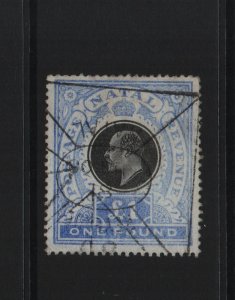 Natal 1902 SG142 One Pound CC watermark used