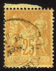 1879, France 25c, Used, Sc 99