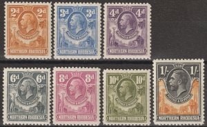 EDSROOM-16372 Northern Rhodesia 4-10 LH 1925-29 Short Set George V CV$56