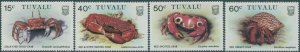 Tuvalu 1986 SG372-375 Crabs set MNH