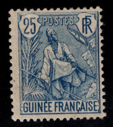 French Guinea Scott 25 MH* 1904 stamp