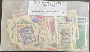 French Colonies 200 Different - Various countries