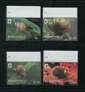 2012 Cook Islands WWF Nature Postage Stamps #1409-1412 Mint Never Hinged Set