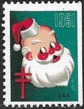 US #WX155 Chirstmas Seal - Santa Claus ~ MNH
