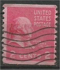 UNITED STATES, 1939, used 2c,Presidential Issue.Coil Scott 841