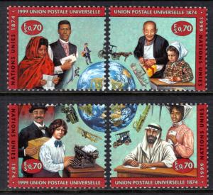 UN Geneva 343-346 UPU Singles MNH VF