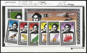 Dominica Stamps # 1450-5+56+7 MNH XF Souvenir Sheet Scott Value $25.00