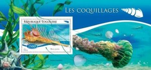 2015 TOGO MNH. SHELLS    | Y&T Code: 968  |  Michel Code: 6528 / Bl.1123