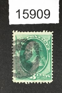 MOMEN: US STAMPS # 136 GRILLED USED LOT #15909