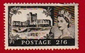 GREAT BRITAIN SCOTT#371 1959 2'6s QEII CARRICKFERGUS CASTLE -USED