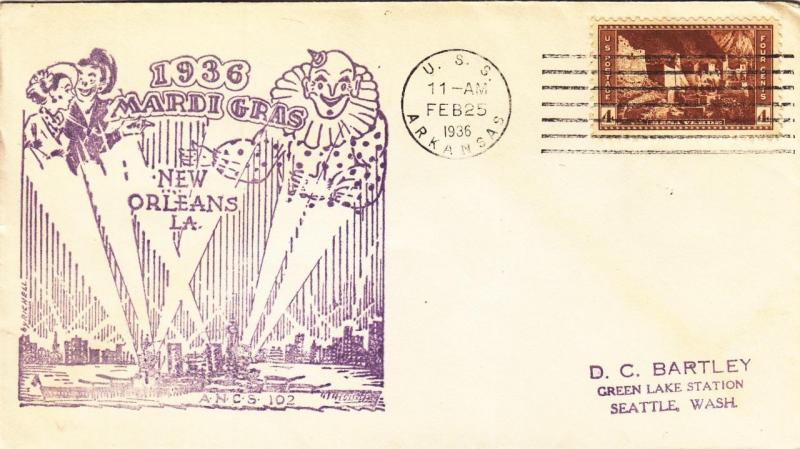 1936, USS Arkansas, BB-33, Mari Gras, New Orleans (N3756)