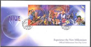 NIUE MILLENARY FULL SET ON ILLUSTRATED FDC