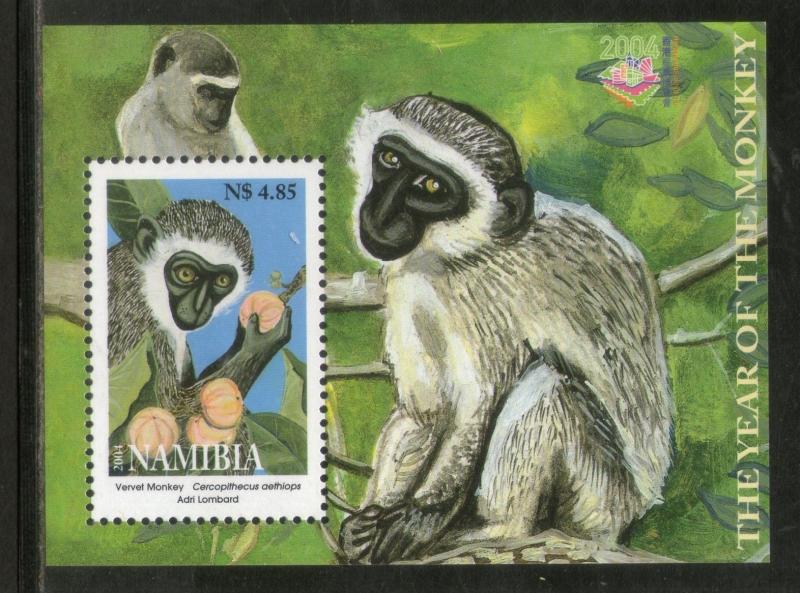 Namibia 2004 Vervet Monkey Wildlife Animals Fauna Sc 1028 M/s MNH # 5411