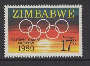 ZIMBABWE SG596 1980 OLYMPIC GAMES MNH