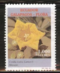 Ecuador Scott 1462 used MNG flower stamp 