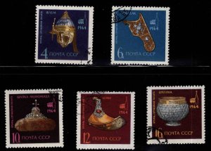 Russia Scott 2987-2991 used cto Treasure stamp set