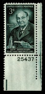 US Stamps #1080 MINT OG NH PLATE SINGLE