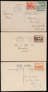 GREAT BRITAIN - JERSEY 1941-44 German Occup all 8 stamps on FDC.(7). 