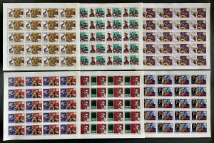 Stamps Full Set in Sheets Football Worldcup Argentina 78 Guinea Bissau Imperf.-