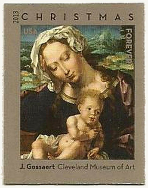 USA NO Die Cuts Sc. 4815b (46¢) Virgin & Child 2013 MNH  