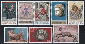 ZAYIX Cyprus 355-362 MNH Mosaic Potters Angels Sculpture 090522-S21