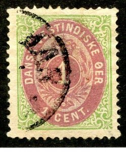 Danish West Indies, Scott #5, Used