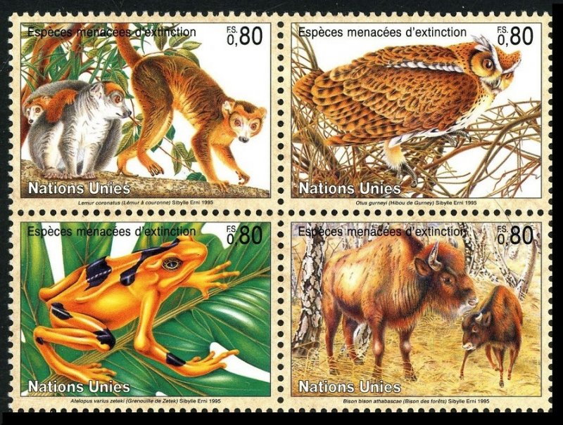 1995 UN Geneva 263-266VB Fauna 5,00 €