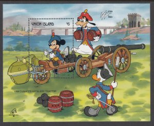 St Vincent Grenadines Union Island 250 Disney's Souvenir Sheet MNH VF