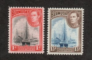 Bermuda - SG# 110 & 111 MH (rem)     -     Lot 0324251