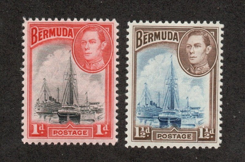 Bermuda - SG# 110 & 111 MH (rem)     -     Lot 0324251