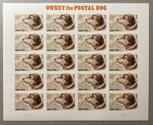 U.S. 2011 #4547 Sheet, Owney The Postal Dog, MNH.