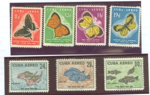 Cuba #C185-C191  Single (Complete Set) (Butterflies)