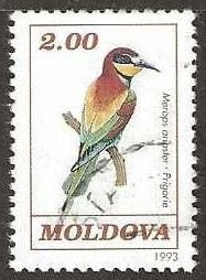 Moldova, Scott # 75, used.  Birds.  1993.  (M15)