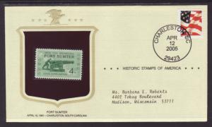 US Fort Sumter Historic Stamp Cover BIN