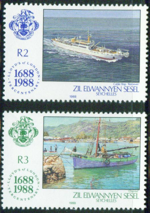 Seychelles Zil Elwannyen Sesel Scott 147-8 1988 Short set