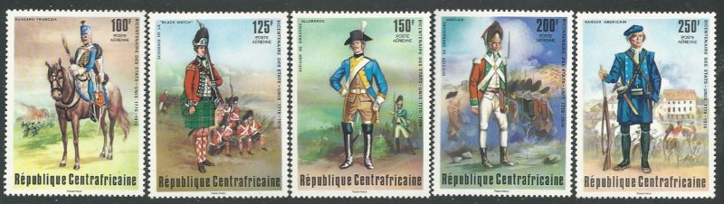 Central African Republic  C139-C143  MNH