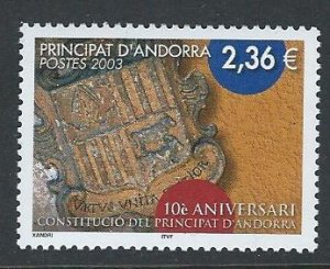 FRENCH ANDORRA mnh SC. 567