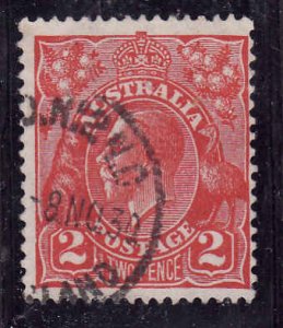 Australia-SC#71-used -1930-2p red KGV-