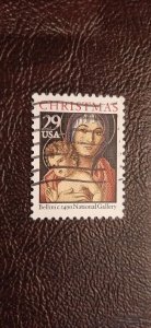 US Scott # 2710; 29c used Christmas issue from 1992; VF centering