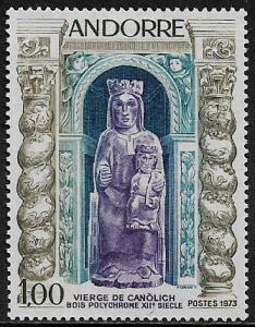 French Andorra #221 MNH Stamp - Virgin of Canolich