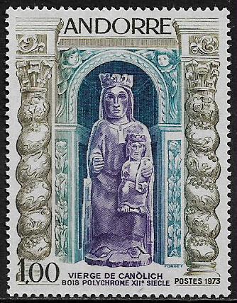 French Andorra #221 MNH Stamp - Virgin of Canolich