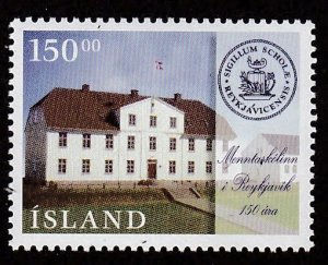 Iceland # 829, Reykjavik School 150th Anniversary, Mint NH, 1/2 Cat.