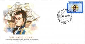 Australia 1980 FDC - Matthew Flinders - Melbourne - J8739