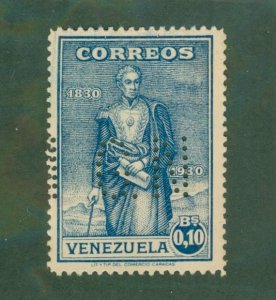 VENEZUELA 291 Punched G.N. MH BIN $2.00