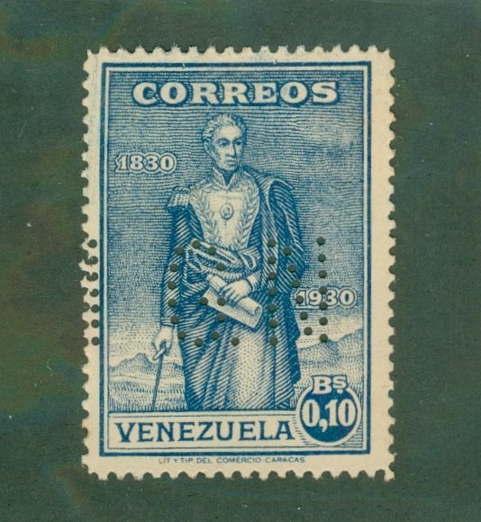 VENEZUELA 291 Punched G.N. MH BIN $2.00