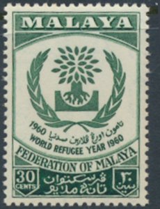 Federation  of Malaya   SC# 95 MNH Refugee Year see details & scans